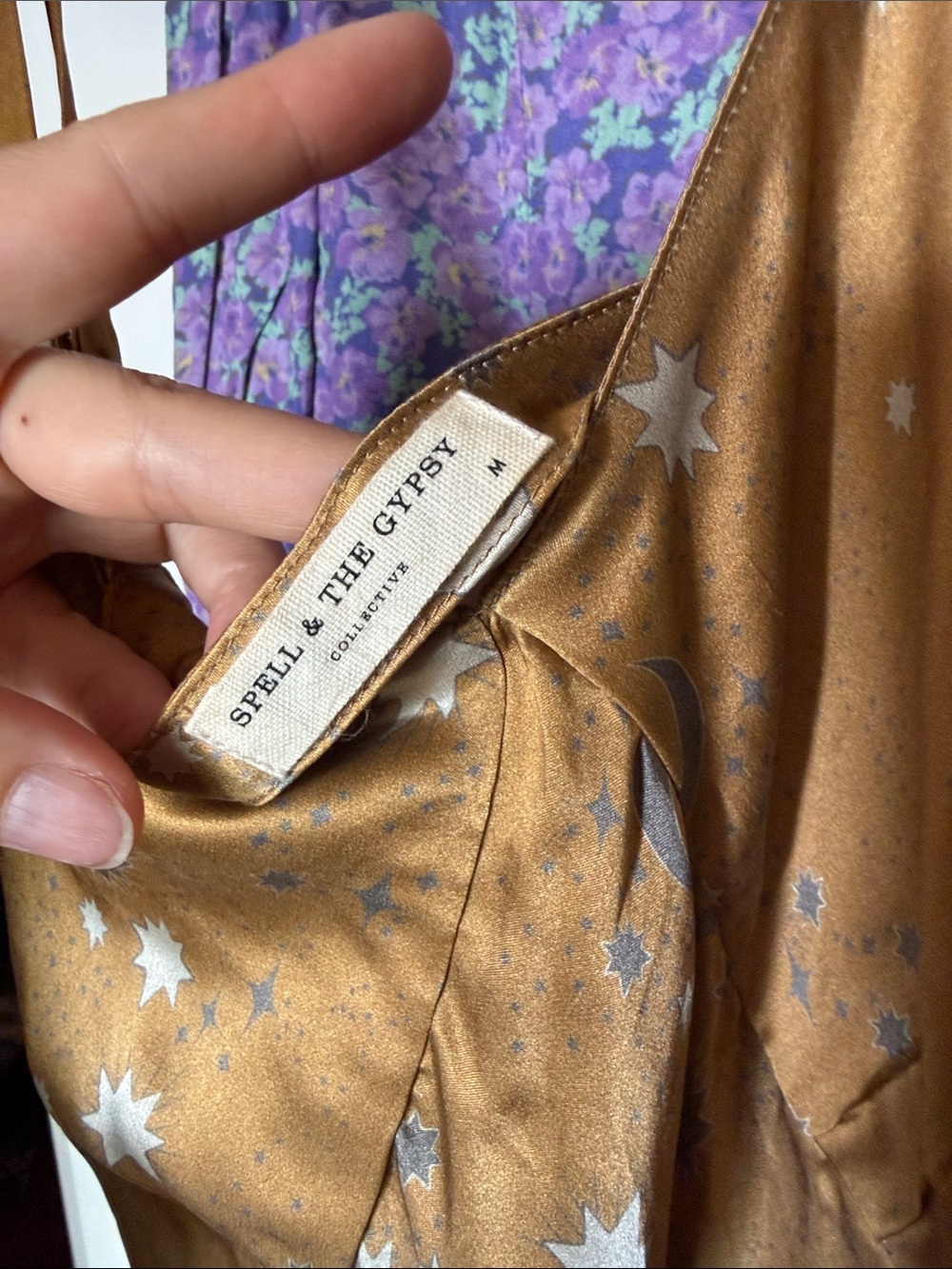 SPELL Limited Edition Stargazer Silk Slip Dress - Picture 5 of 10